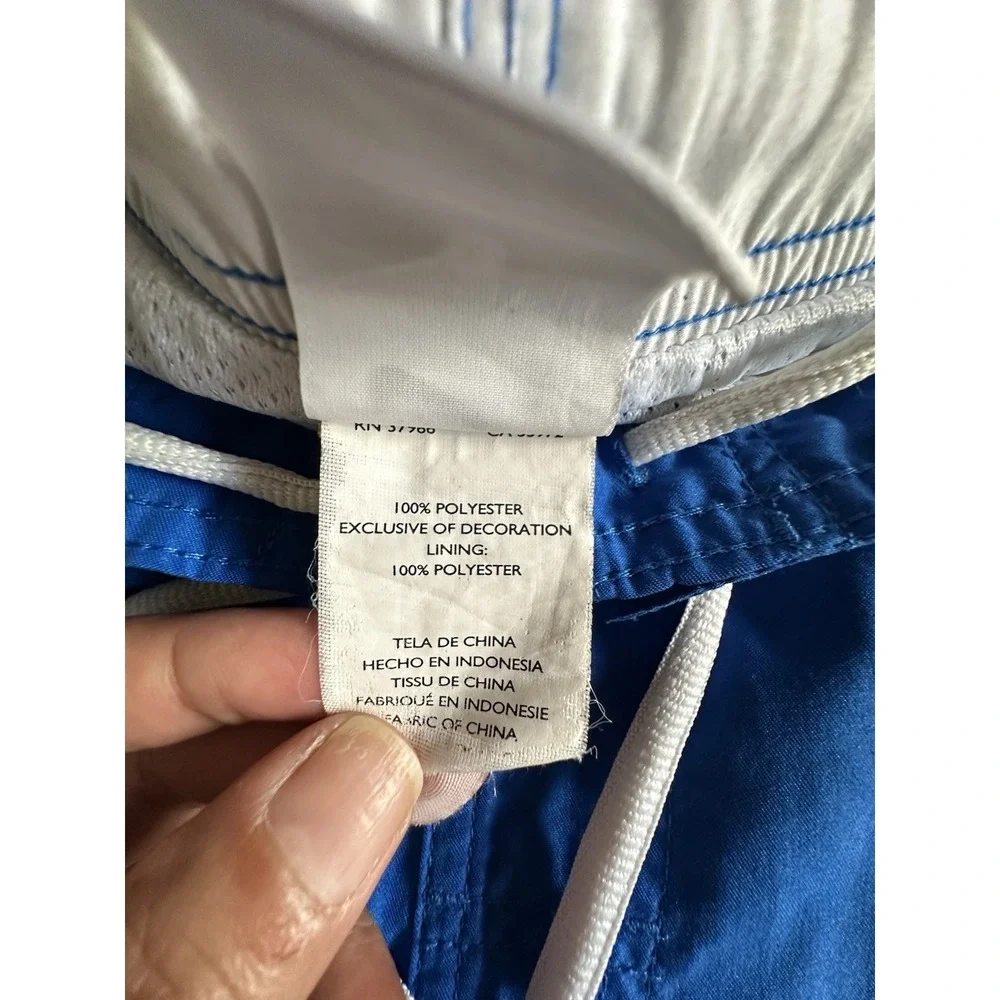 Nike Swim Trunks Mens Large Blue Bathing Suit Mesh Lined Y2K VTG